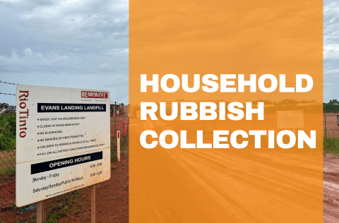 Household rubbish collection tile