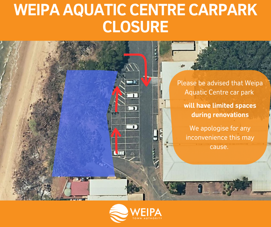 Aquatic centre carpark closure 2024