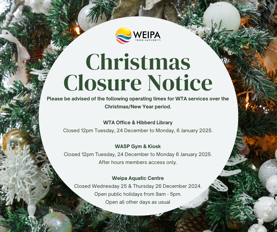 Christmas closure 2024