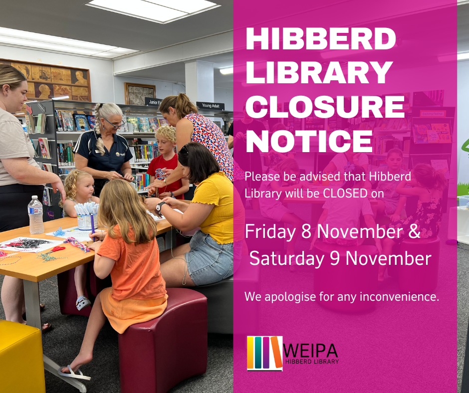 Hibberd library closure Nov 2024