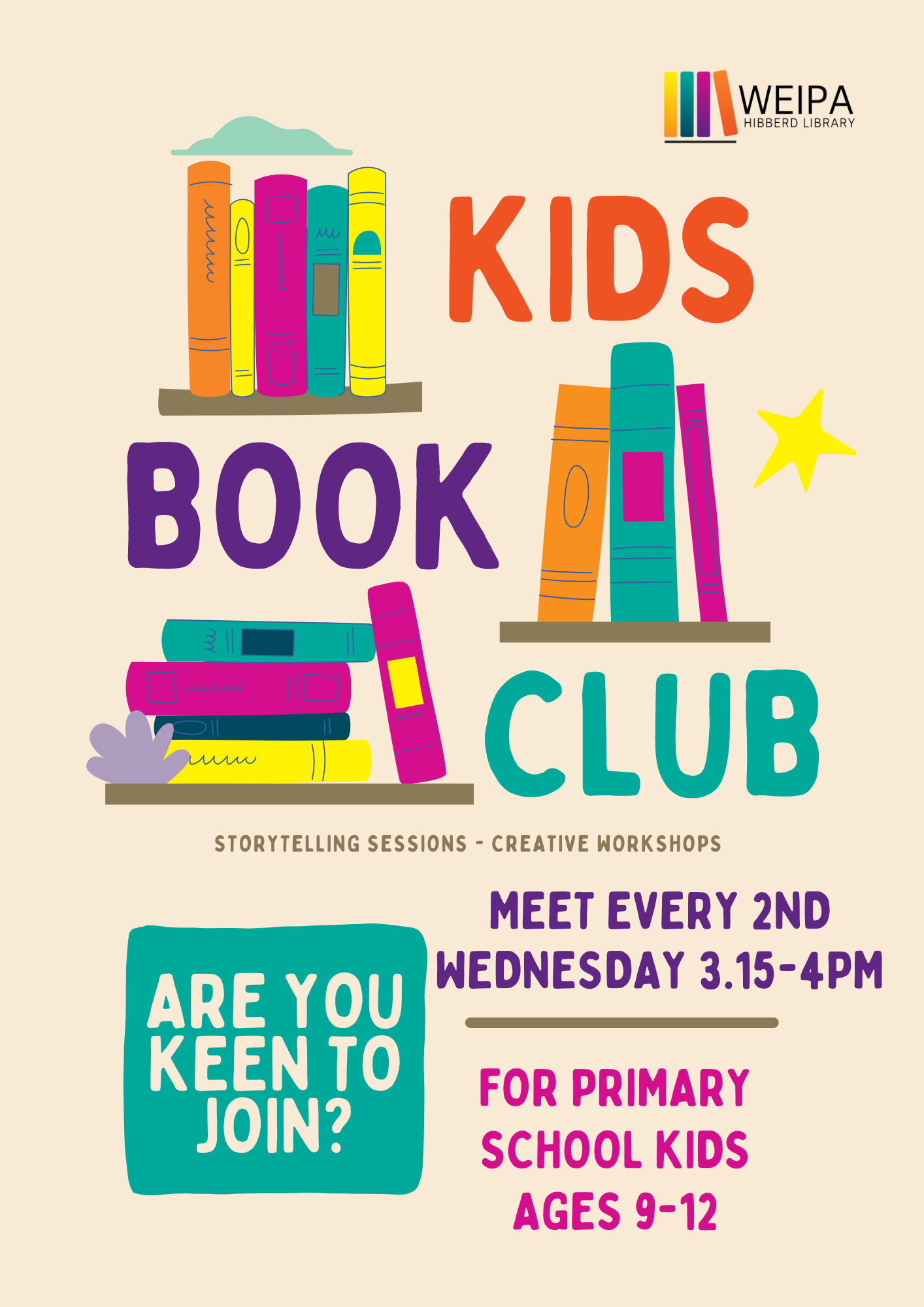 Kids book club hibberd library 2024