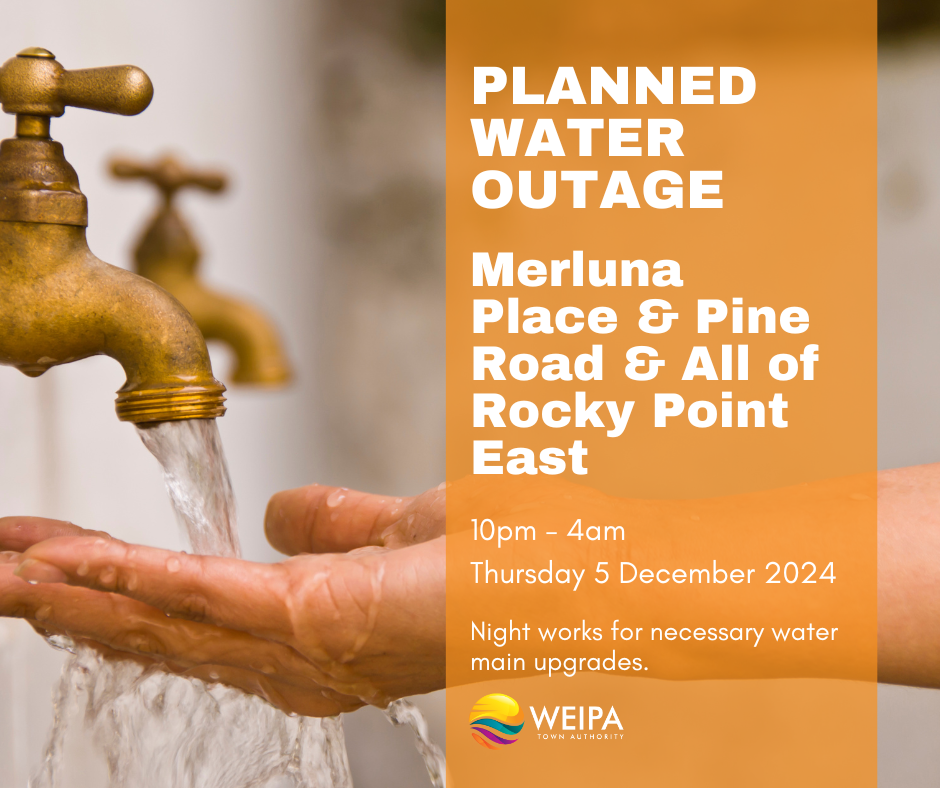 Planned water outage Dec 2024