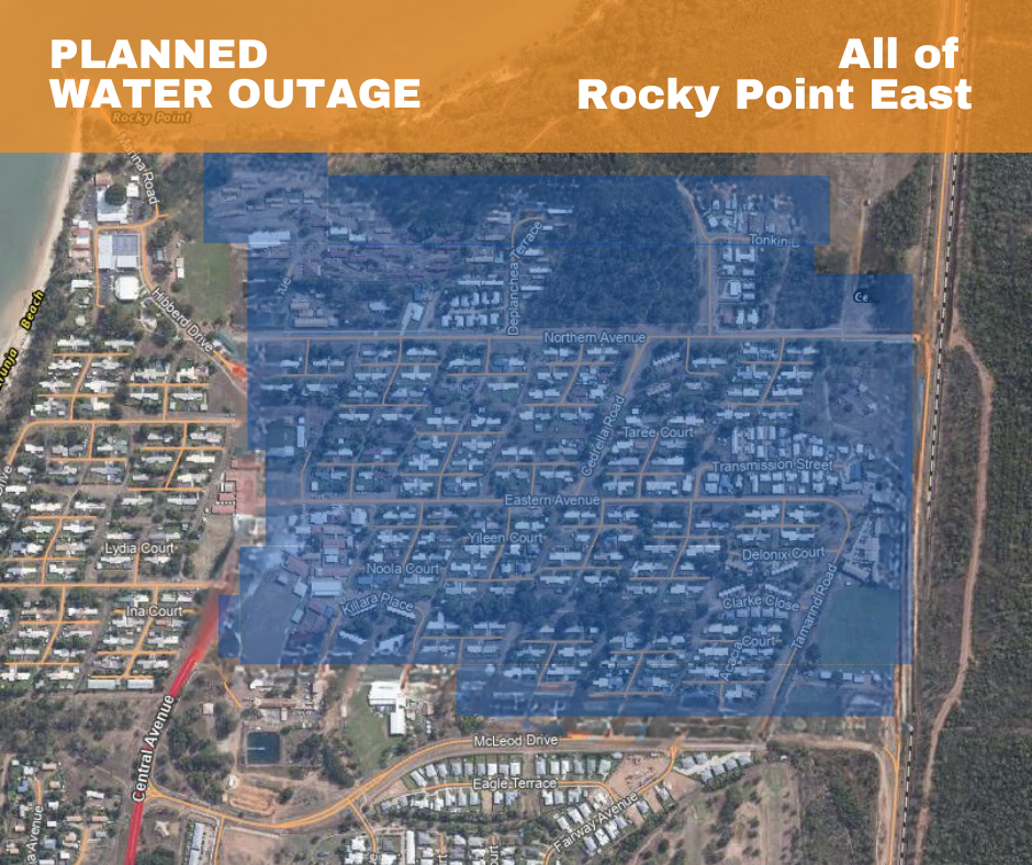 Planned water outage East Rocky Point Dec 2024